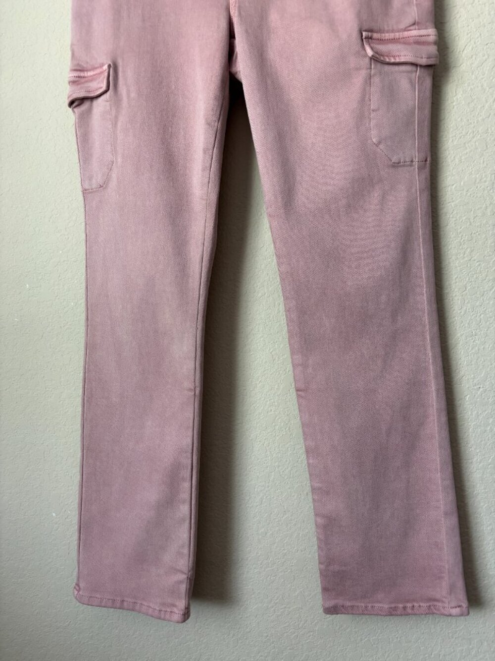 Anthropologie Paige Jolie Mid-Rise Straight Cargo Jeans - Picture 5 of 10